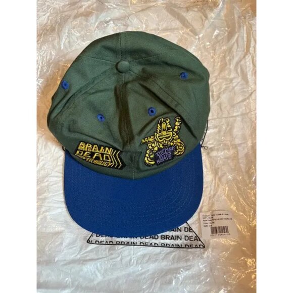 NWT Brain Dead x Them Skates Homie 6 Panel Cap, Green, Size: UNI - Picture 3 of 5